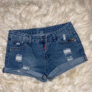 Jean shorts super cute just too small now. Barely worn